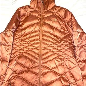 Shiny rosegold puffer